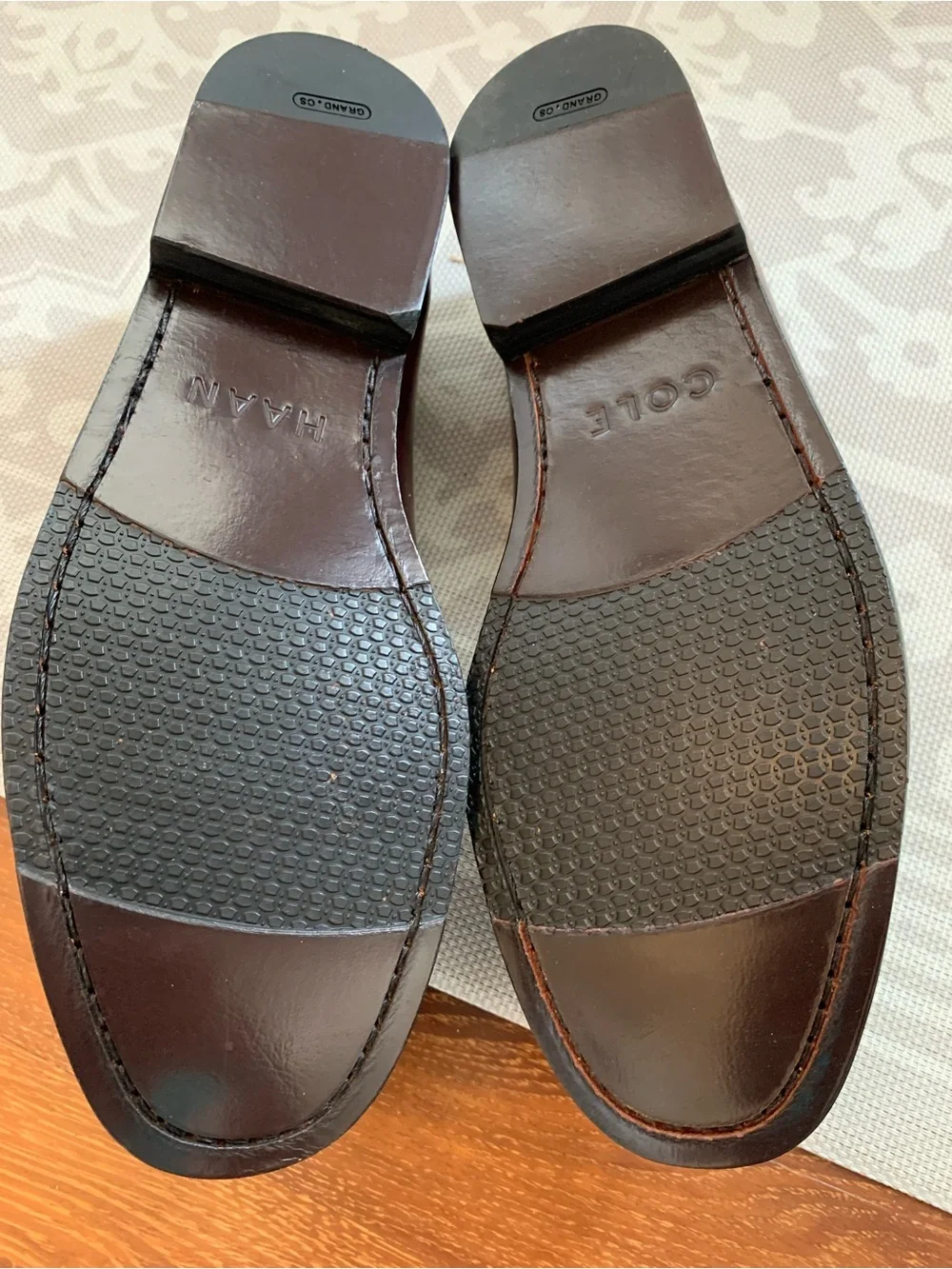 COLE HAAN Men's Pinch Grand Penny Loafer C12755 Burgundy 8.5 M Hand Sewn